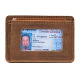 Saddleback Leather Front Pocket ID Wallet - Indestructible, Thin, Minimalist ID and Card Holder