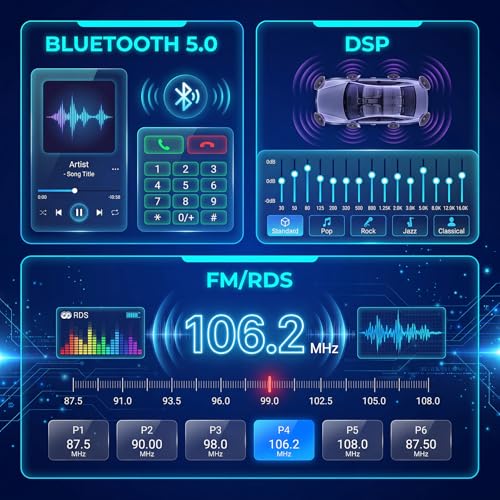 NHOPEEW Autoradio per Mercedes Benz Smart Fortwo 451 2005-2010 con Video Online