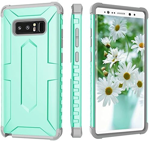 Galaxy Note 8 Case,OTRON Dual Layer Slim Fit Hybrid Shockproof Drop Proof Full Body Protective Case With Hard PC+Soft Silicon For Girls&amp;Boys For Samsung Galaxy Note 8[6.3 inch] (Mint-G)