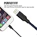 Aonsen Lightning Cable 5Pack 3FT 6FT 6FT 10FT 10FT Nylon Braided Certified iPhone Cable USB Cord Charging Charger for iPhone X/8/8 Plus/7/7 Plus/6s/6s Plus/6/6 Plus/5/5S/5C/SE/iPad Black Blue