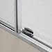 WOODBRIDGE MSDF6076-B Frameless Sliding Shower Door, 56