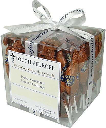 2 Lb Pierrot Gourmand Milk Caramel Flat Lollipops From France