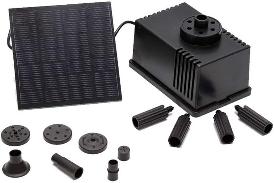 Fountain Pump Solar Power Fountain Water Pump 1.5W Solar Power Fountain Water Pump Solar Panel Kit Outdoor Fountain for Small Pond Patio Garden 1Set: Kitchen & Dining