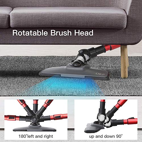 Vacuum Cleaner Corded, 3 in 1 Stick Vacuum 17Kpa Suction, Lightweight