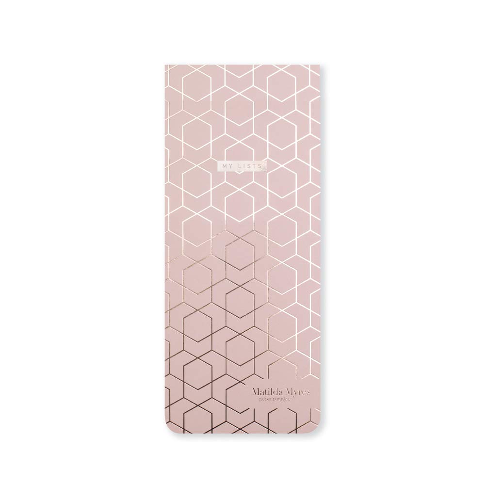 Matilda Myres Shopping List Pad from Fridge List Pad with Magnets | Kitchen Shopping List Pad | Two Magnets on Back | Protective Cover | Pink