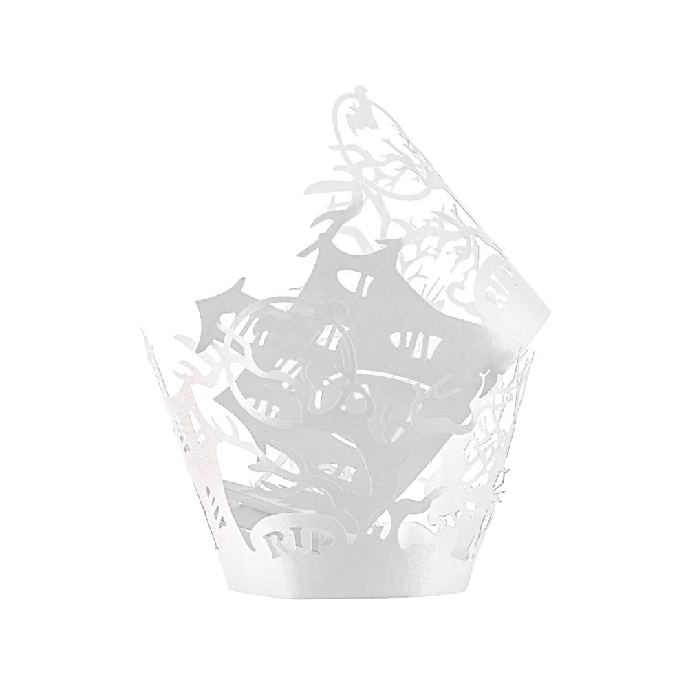 36pcs Petit Gateau Wrappers Halloween Dentelle Decoration De Gateau Pour Ghost Sorciere Toile Daraignee Noir Fournitures De Bat Themed Halloween Party Patisserie Ustensiles A Patisserie Voxloud Com