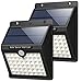 Solar Lights Outdoor [46 LEDs], Gixvdcu Solar Powered Motion Sensor Lights Waterproof Security Wireless Wall Lights for Outdoor, Garden, Patio Yard, Deck Garage, Fence, Driveway Porch (2 Pack)