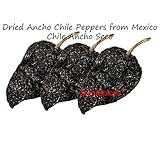 Dried Ancho Chile Peppers ( Chile Ancho Seco ) from Mexico 7 oz.