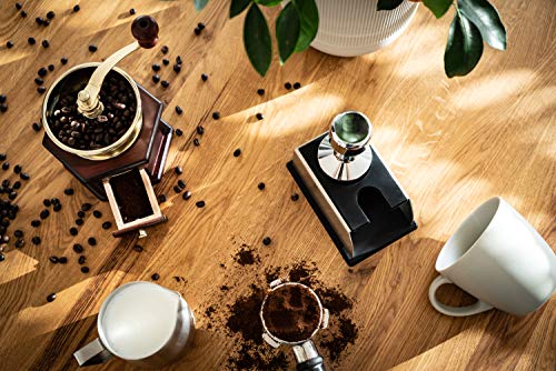 Kaffee Tamper 58mm mit Auflage für Siebträger - Edelstahl Barista Zubehör bestehend aus Tamper Station und Espresso… – Bild 4