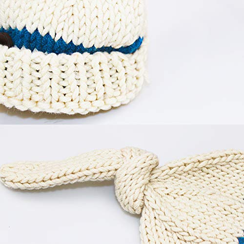 Newborn Photography Props Outfits - Baby Boy/Girl Knitted Stripe Hat Strap Pants Costume Set