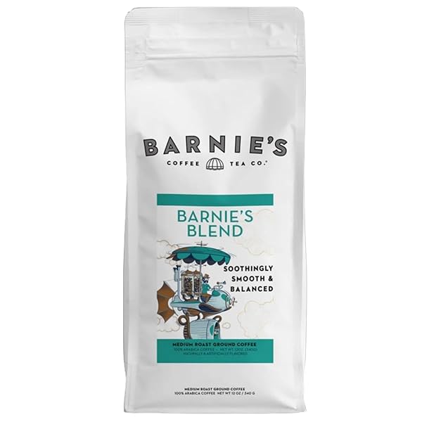 BARNIE’S CAFÉ BLEND GROUND COFFEE, SMOOTH AND BALANCED...