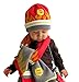 Kidorable Boys' Little Fireman Hat Scarf Set, Red, Small