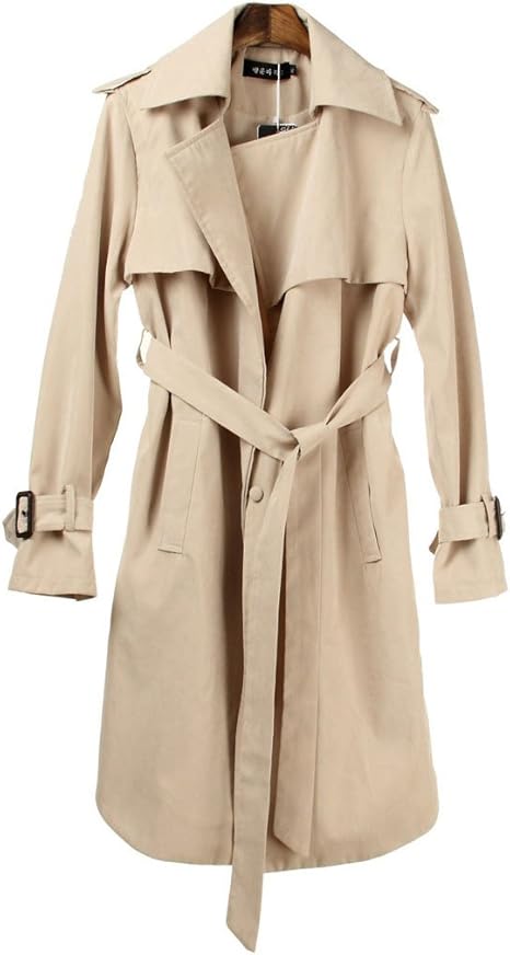 Amazon 楽は E Fashion トレンチコート レディース ロング 春 スプリングコート ロングトレンチコート 春コート ガウンコート ロング ベージュ ロング丈 アウター 春物 春服 Ef Kqxl コート ジャケット 通販