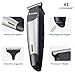 Pro Outliner Hair Beard Trimmer with T-Blade, BESTGOMG Cordless Hair Beard Mustache Body Grooming Kit with USB Rechargeable Lithium Ion and LED Display, for Contouring Shaving, Sculpting and Trimming