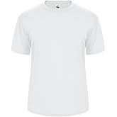 Badger Sport C2 White Youth XL Short Sleeve Wicking Tee