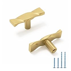 Rergy 10 Pack Brushed Gold Cabinet Knobs Gold