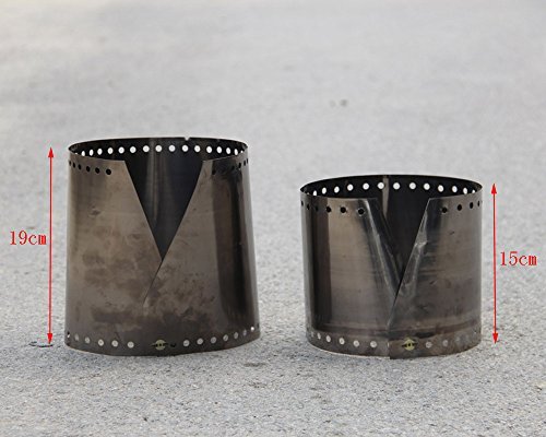 Lixada Ultralichte titanium outdoor campingkooktoestel windscherm paraplu winddichte plaat 15 cm - Image 5