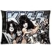 1 X Custom KISS American Rock N Roll Band Pillowcase Standard Size Design Cotton Pillow Case