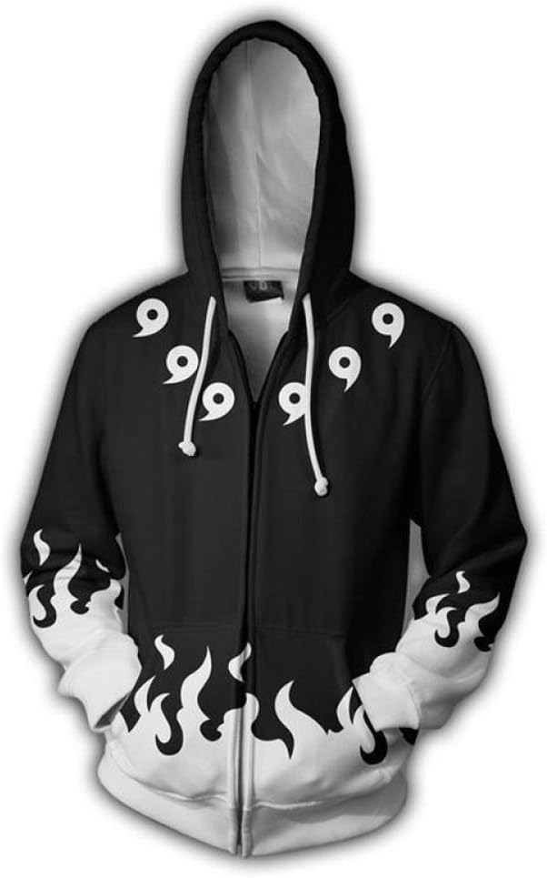 HOSD Anime Naruto Hoodie Zipper Coat Tops Thin Hoodies Sweatshirt