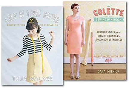 Demystifying Dressmaking Sewing New Dress Pattern 2 Books Set, The Colette Sewing Handbook: 5 Fundamentals for a Great Sewing Experience and Love at First Stitch: Demystifying Dressmaking)