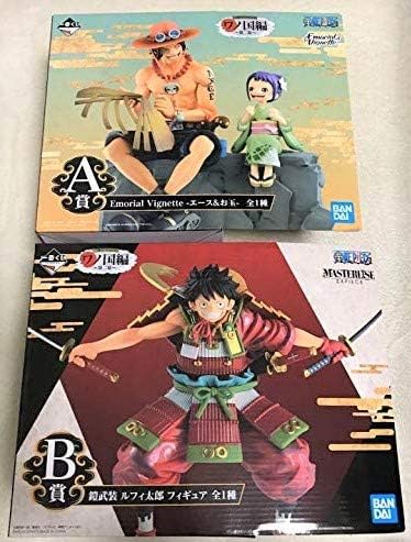 Amazon 一番くじ ワンピース ワノ国編 第二幕 A賞 エース お玉 B賞 ルフィ太郎 フィギュア 2点セット フィギュア ドール 通販