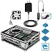 Miuzei Raspberry Pi 3 B+ Case with Fan Cooling and 3&times; Heat-Sinks, 5V 2.5A Power Supply with On/Off Switch Cable for RPi 3 B+, 3B, 2b primary