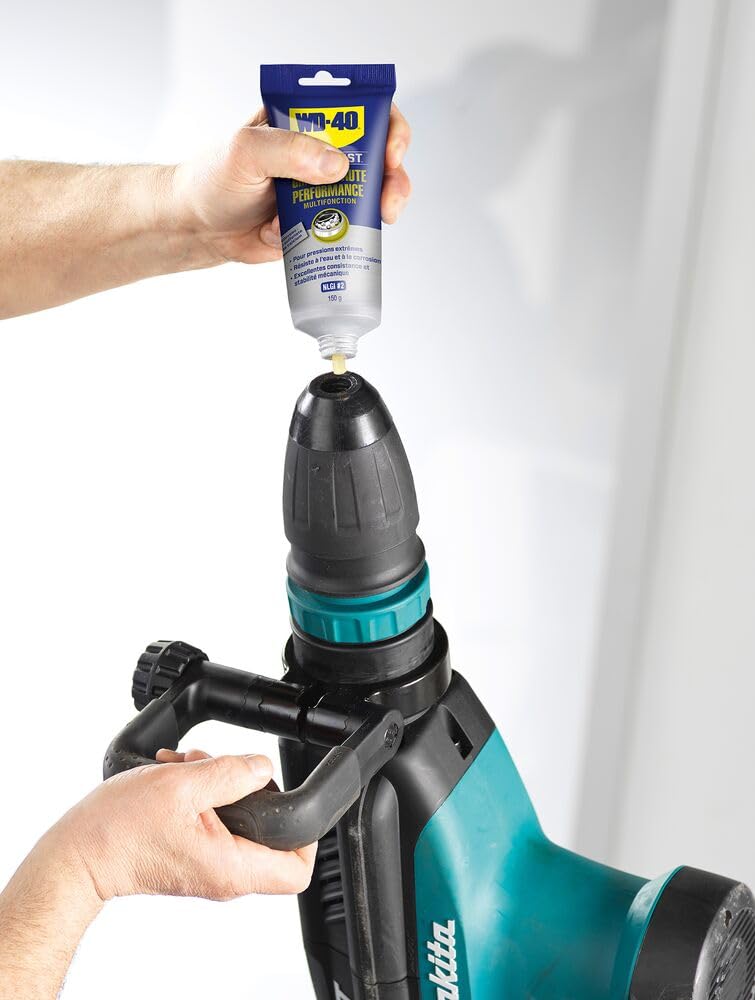 WD-40 Specialist Hochleistungs-Mehrzweckfett 150g Tube – Kalziumsulfonat-Fett für Lager, Zahnräder, Wellen & Gelenke, extrem druck- & wasserbeständig, einsetzbar von -30 °C bis +140 °C, braun 4