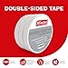 XFasten Double Sided Tape, Removable, 1-Inch by 20-Yard (Pack of 3) Ideal as a Gift Wrap Tape, Holding Carpets, and Woodworking