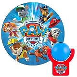Projectables, 1 PAW Patrol LED Night Light, Plug-in, Dusk to Dawn Sensor, Nickelodeon, UL-Listed, Image on Ceiling, Wall, or Floor, Ideal for Bedroom, Nursery, Bathroom, 30604