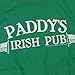 It's Always Sunny in Philadelphia Paddy's Pub T Shirt & Stickers (Small) Green