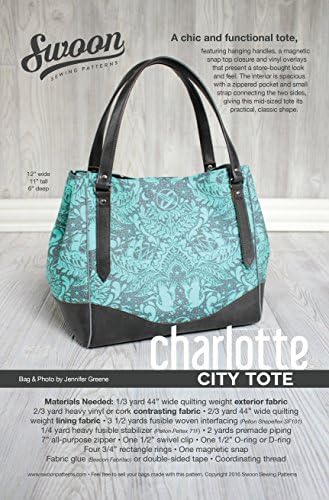 Swoon Charlotte City Tote Sewing Pattern