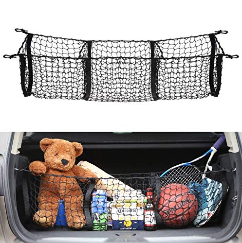 AUTOAC Truck Bed Nets for Truck Cargo Net Trunk Stretchable 3 Pocket ...