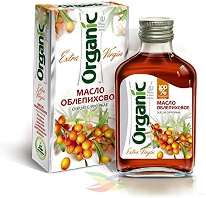 Sea Buckthorn Oil - 100% Pure, Cold Pressed &amp; Organic Sea Buckthorn Seed Oil for Hair &amp; Skin No GMO 100ml.