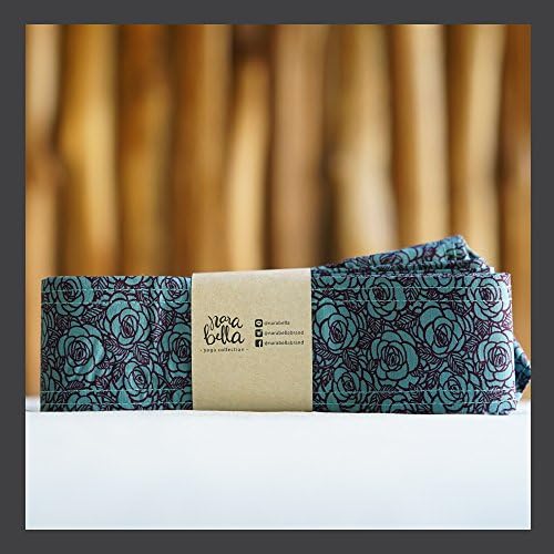 NARABELLA Hand Made Yoga Stretching Strap with Handling Loops, Dance, Exercise, Rehabilitation Physical Therapy, yoga matt strap, 300cm/120inch (Blue-Violet Rose)