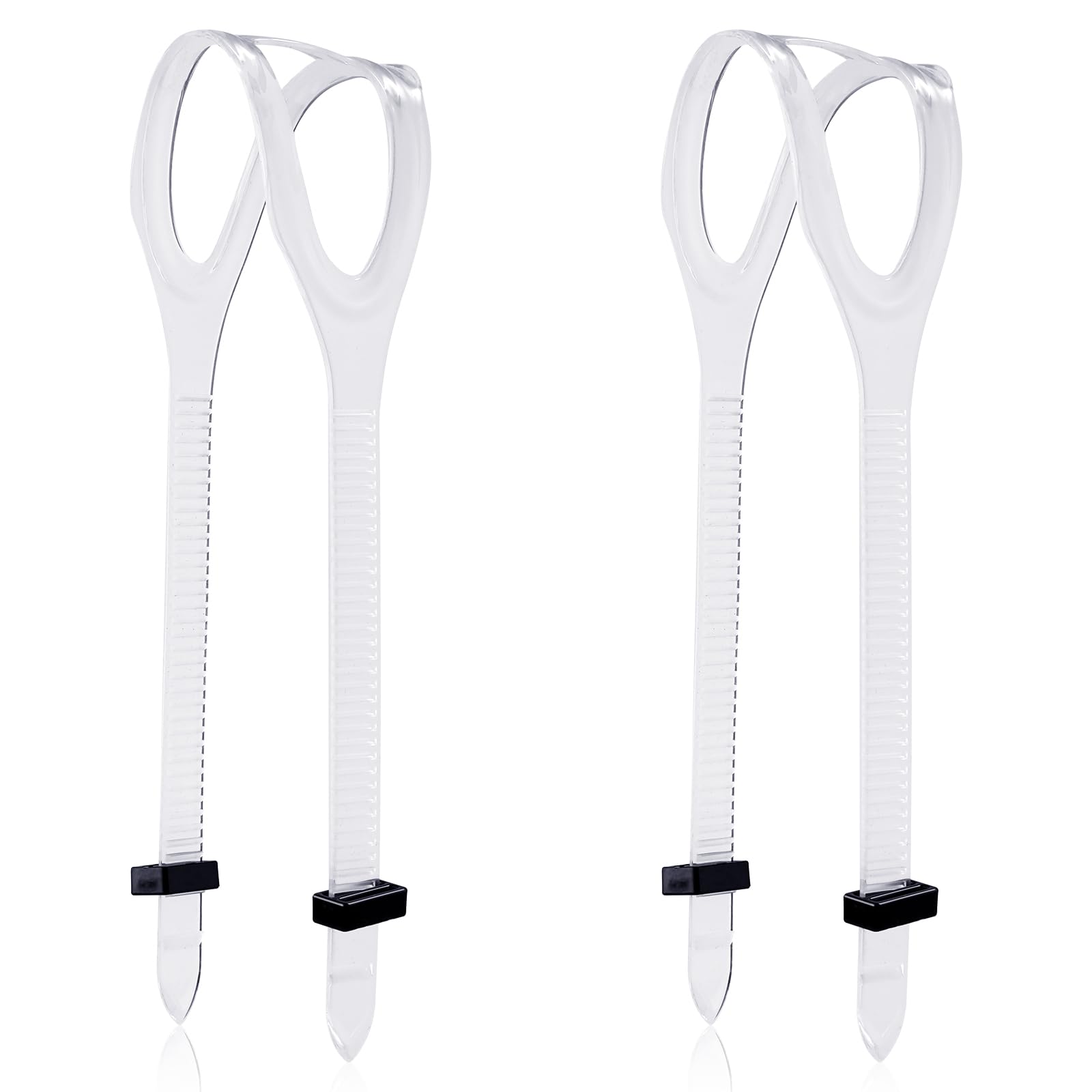 XIHIRCD 2pcs Scuba Mask Strap, Dive Mask Strap Replacement Snorkeling Mask Strap Universal Silicone Mask Strap for Diving Swimming Snorkeling(Transparent)