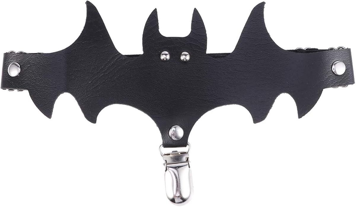 Happyyami Halloween Garter Bat Wings Garter Belt for Girls Woman Lady