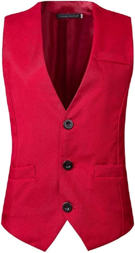 Amazon Co Jp メンズモダンスーツベストノースリーブビジネスカジュアルスリムフィットvネックビッグサイズ 色 赤 サイズ M ホーム キッチン