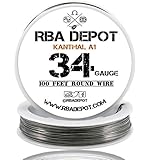 [RBA DEPOT] 100ft - 34 Gauge AWG KA1 FeCrAl Alloy Kanthal Resistance Wire A1