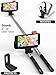 Premium 5-in-1 Bluetooth Selfie Stick for iPhone 11 10 XR XS X 8 7 6 5, Samsung Galaxy S10 S9 S8 S7 S6 S5 (Android 4.3+) - No Apps, No Downloads, No Batteries Required