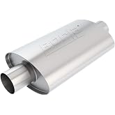 BORLA 40941 XR-1 Sportsman XR-1 Sportsman Racing Muffler - 2.5" Center Inlet/ 2.5" Center Outlet 4.25" x 7.88" Oval x 12" Long Body 17" Overall Length. Universal Part. Reversible Design.