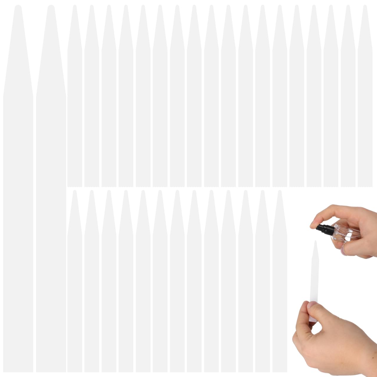 HEALIFTY 100Pcs Aromatherapy Fragrance Test Paper Strips Perfume Fragrance Strip Essential Oils Test Strips Tester Paper Strips