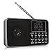 Mfine 938B Black Portable Speaker AM/FM Radio Music Player Micro SD/TF Card