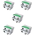 LINOVISION POE Over Coax EOC Converter IP Over Coax Max 3000ft Power and Data Transmission Over Regular RG59 Coaxial Cable for Upgrading Analog Surveillance System to IP Surveillance System (5 Pack)