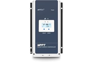 EPEVER 80A MPPT Solar Charge Controller 12V/24V/36V/48V DC Automatically Identifying System Voltage Max.PV 150V Solar Panel Regulator (Tracer 8415 an)