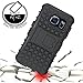 K-Xiang Samsung Galaxy S6 Case, (Armor Series) Heavy Duty Dual Layer Shockproof Silicone Phone Protective Case TPU Hybrid Kickstand Cover for Samsung Galaxy S6 (Red)