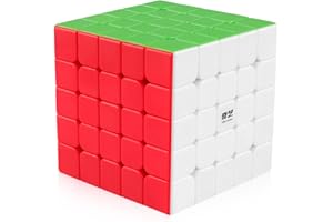 D-FantiX Qiyi Qizheng S 5x5 Speed Cube Stickerless 5x5x5 Magic Cube Puzzles Toys Brain Teaser Gifts for Kids 62mm