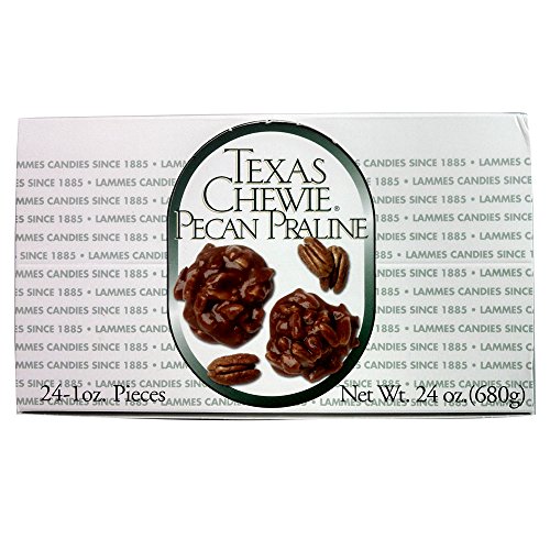 Lammes Texas Chewie Pecan Praline Candy 24 Piece Box Enjoy Texas