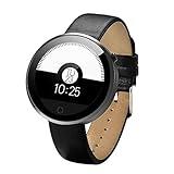 Luxsure Waterproof Bluetooth Smart Watch Heart Rate Monitor Smartwatch Finger Gestures Voice Control Wirst Watch for IOS Apple iPhone and Android Smartphone (Black)