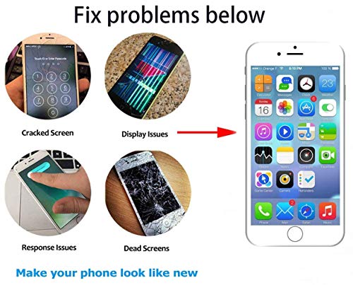 Screen Replacement for iPhone 7,LCD Display & Touch Screen Digitizer Replacement with Frame Spare Parts with Front Camera+Sensor Flex+ Earpiece Speaker + Repair Tools (4.7'') - Thumbnail 4