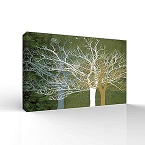 Canvas Wall Art for Living Room,Bedroom Home Artwork Paintings Abstract Forest Ready to Hang - 12x18 inches